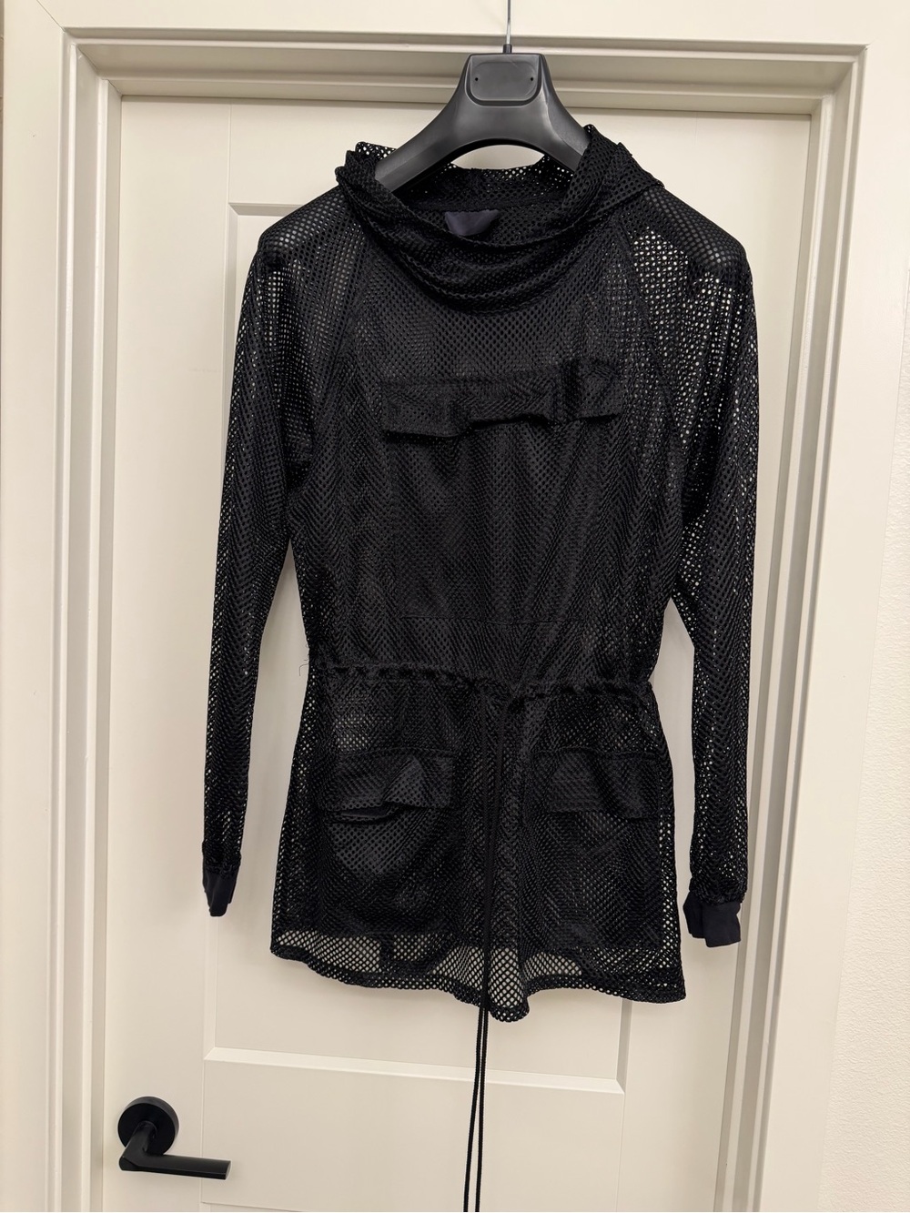 Black Mesh Tunic And Shorts